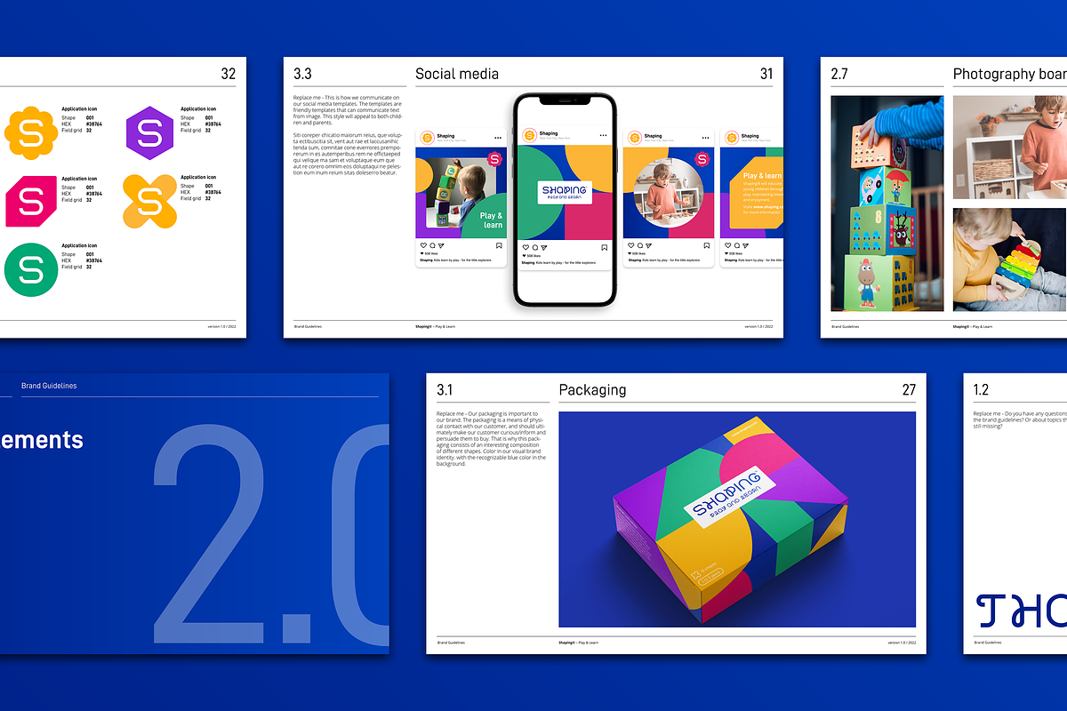 Shape | Brand Guidelines Template, a Presentation Template by Typefool's Shop (Photo 5 of 11)