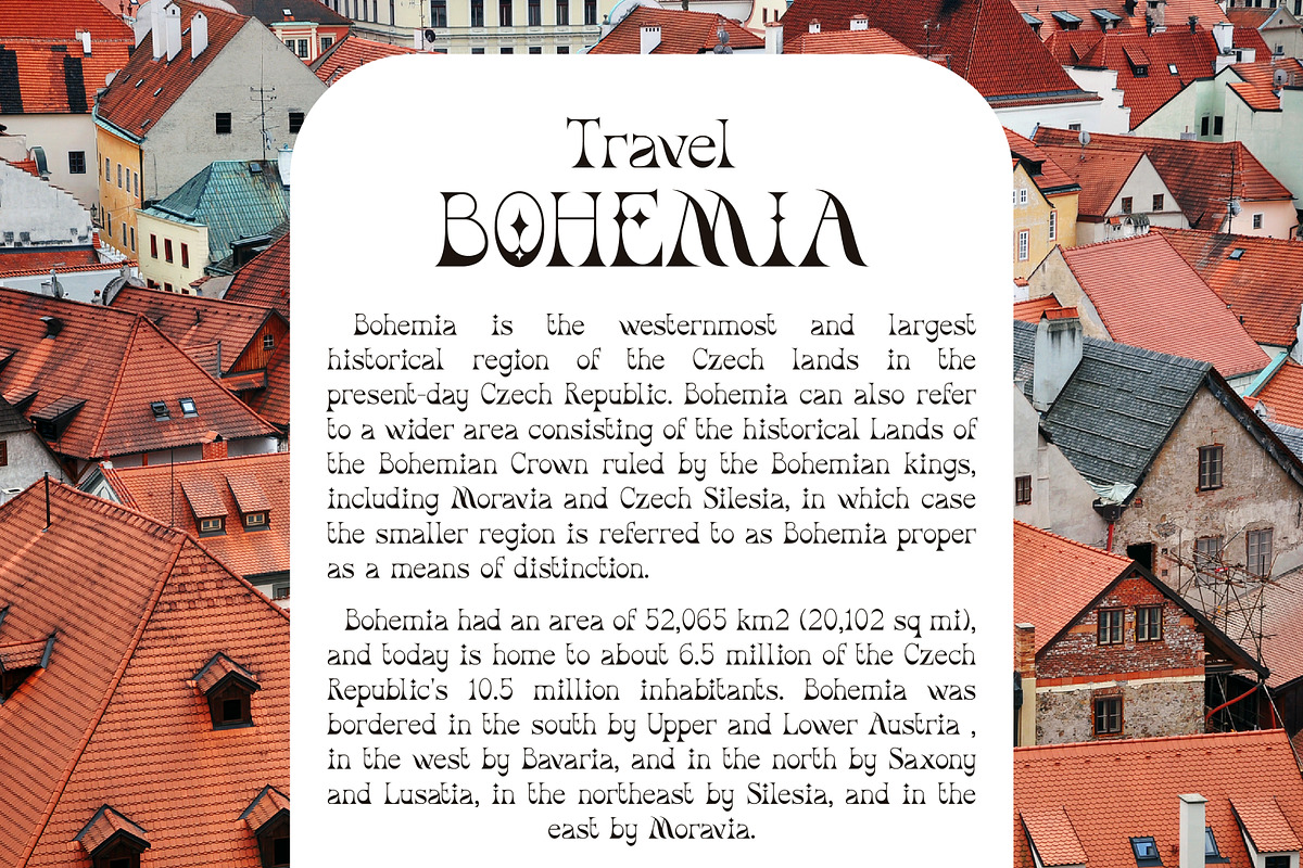 Oracul - Bohemian Display Font, a Serif Font by Struvictory.art (Photo 7 of 10)