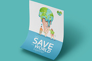 World Earth Day Watercolor, a Seasonal Illustration by CreativeValuation (Thumbnail 8 of 12)