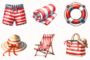 Watercolor Swimming Clipart, an Illustration by OK Design (Thumbnail 5 of 5)