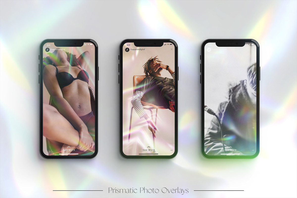 Prismatic Photo Overlays, a Texture Graphic by Freezerondigital (Photo 6 of 11)