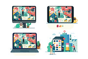 Company website vector Illustrations, a Work Illustration by Grivina's shop (Thumbnail 9 of 26)