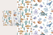 SALE! Watercolor nautical collection, an Animal Illustration by Tiana Geo (Thumbnail 18 of 27)