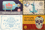 The Illustrator Brushes Mega-Bundle, a Brush Add-On by The Artifex Forge (Thumbnail 2 of 5)