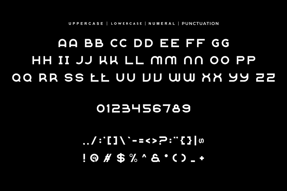 Mizayo - Geometric Font, a Sans Serif Font by QR Design Studio (Photo 8 of 9)