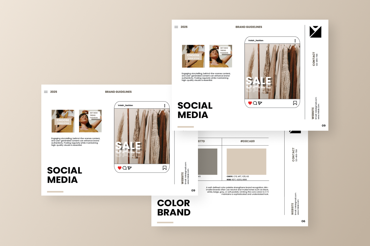 Elegant Fashion Branding Guideline, a Branding & Logo Template by twinstd (Photo 4 of 6)