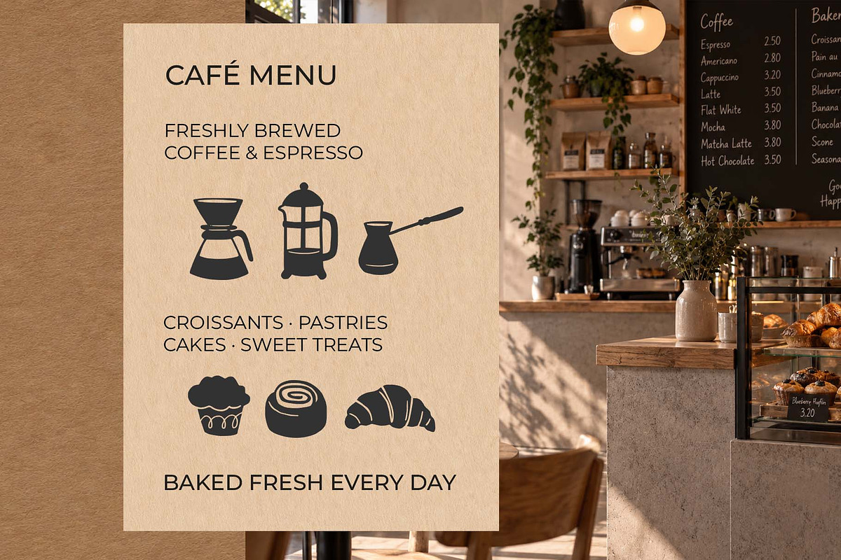 Coffee & Bakery Hand Drawn Clipart, a Food Illustration by Irina Ostapenko (Photo 10 of 10)