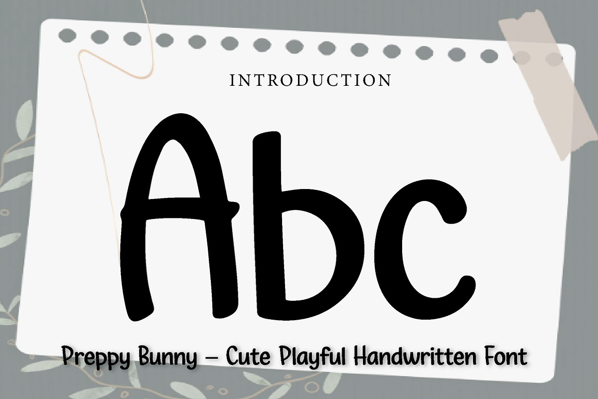 Preppy Bunny, a Handwritten Font by Wow Magic (Photo 2 of 3)