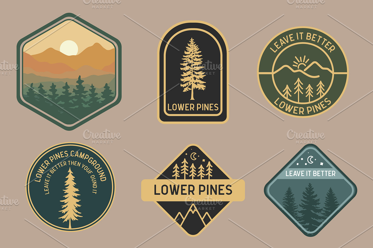 Pine Trees 102 illustrations, an Illustration by Jake & Meg (Photo 5 of 5)