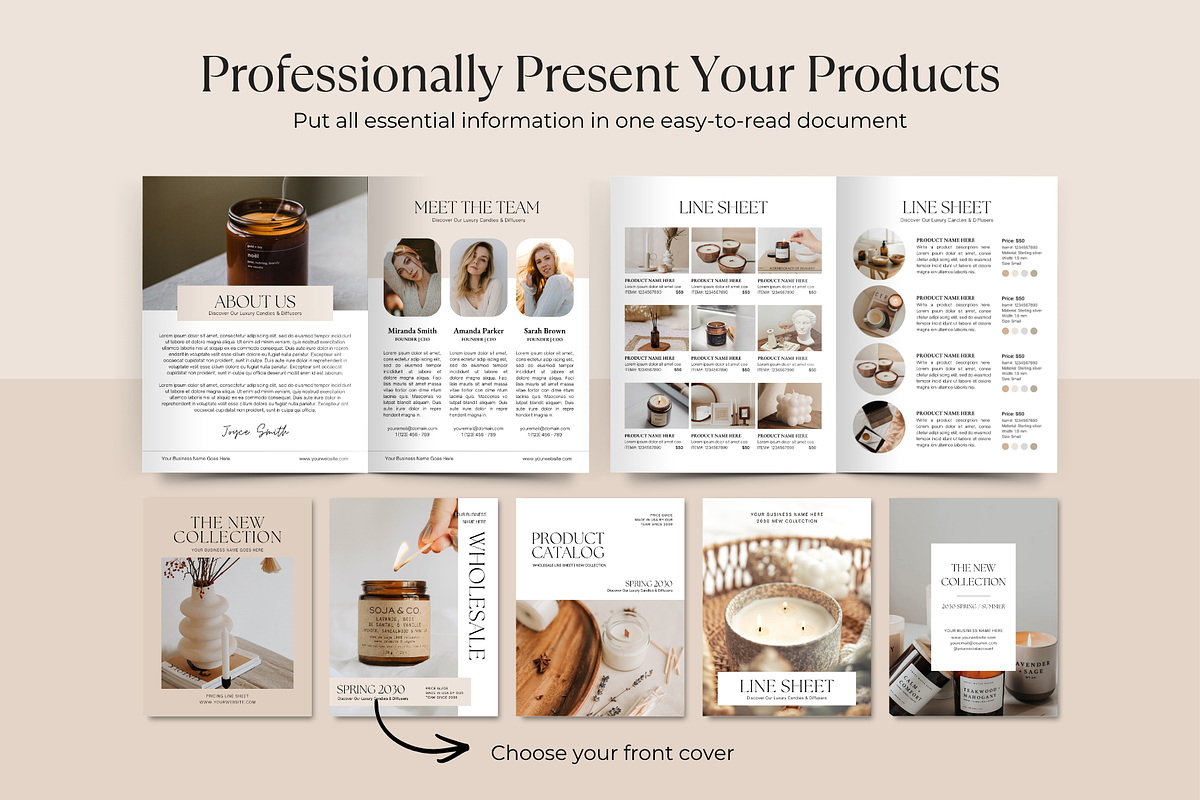Product Catalog, Line Sheet Template, a Brochure Template by ShopRShop (Photo 6 of 10)