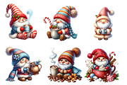 Winter Hot Cocoa Gnomes Clipart, an Illustration by Designworld (Thumbnail 3 of 5)