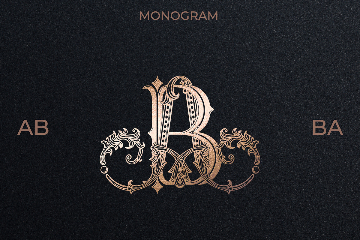 AB BA Wedding Monogram Logo, a Branding & Logo Template by LogoAV (Photo 1 of 7)