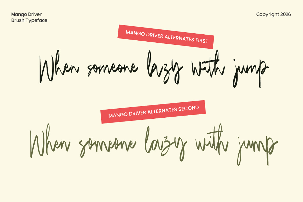 Mango Driver - Signature Brush, a Handwritten Font by tebaltipislab (Photo 10 of 10)