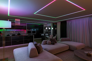 Modern open-concept interior blendin, an Architecture Photo by Pozitivo