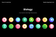 Biology 3D Sphere Icon Set, a Duotone Icon by Wencory (Thumbnail 1 of 2)