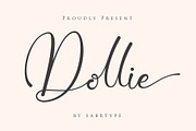 Dollie, a Script Font by sabrcreative (Thumbnail 1 of 7)