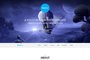 BlueRay - Single Page PSD Theme, a Websites & App Template by Metrothemes (Thumbnail 2 of 4)