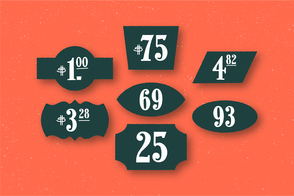 Vintage Numerals, a Graphic by Ormai (Photo 4 of 6)