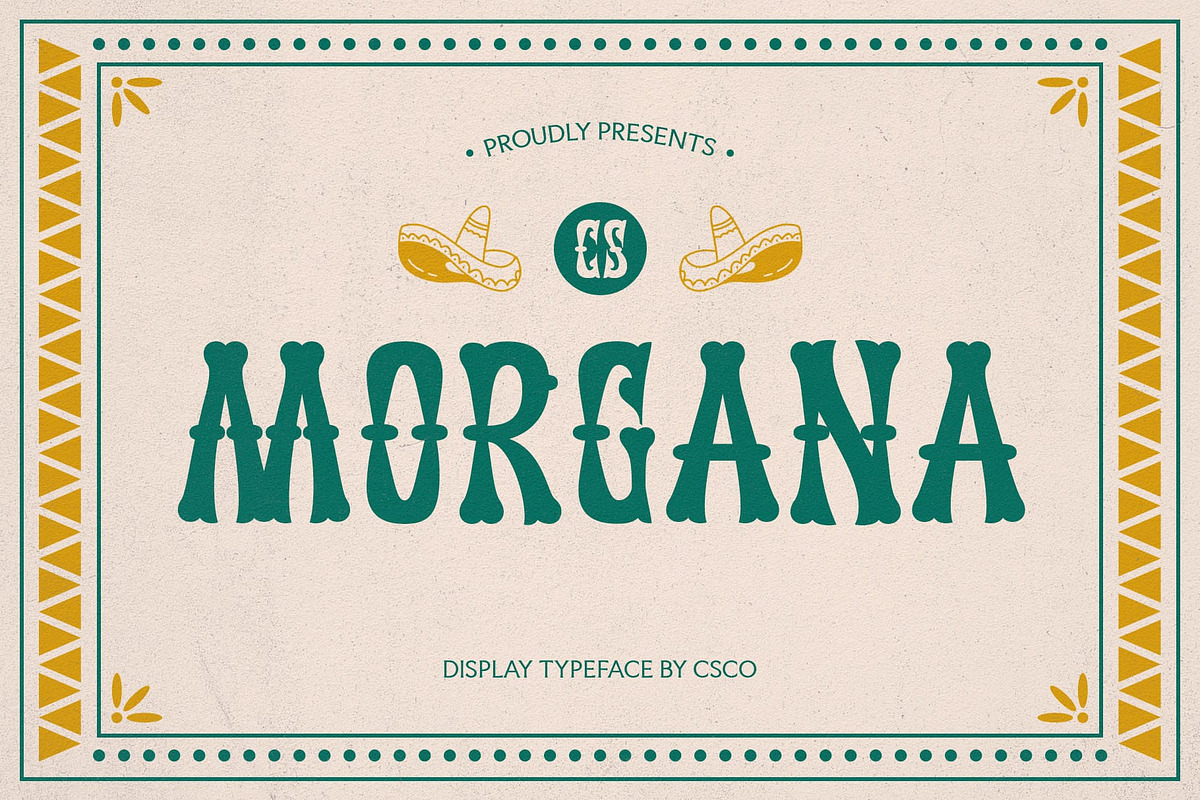 CS Morgana – Tuscan Font, a Sans Serif Font by Craft Supply Co. (Photo 1 of 8)