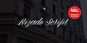 Rizado, a Script Font by Kostic Type Foundry (Thumbnail 1 of 10)