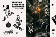 Christmas Vector Illustrations, an Illustration by dicreate (Thumbnail 7 of 12)