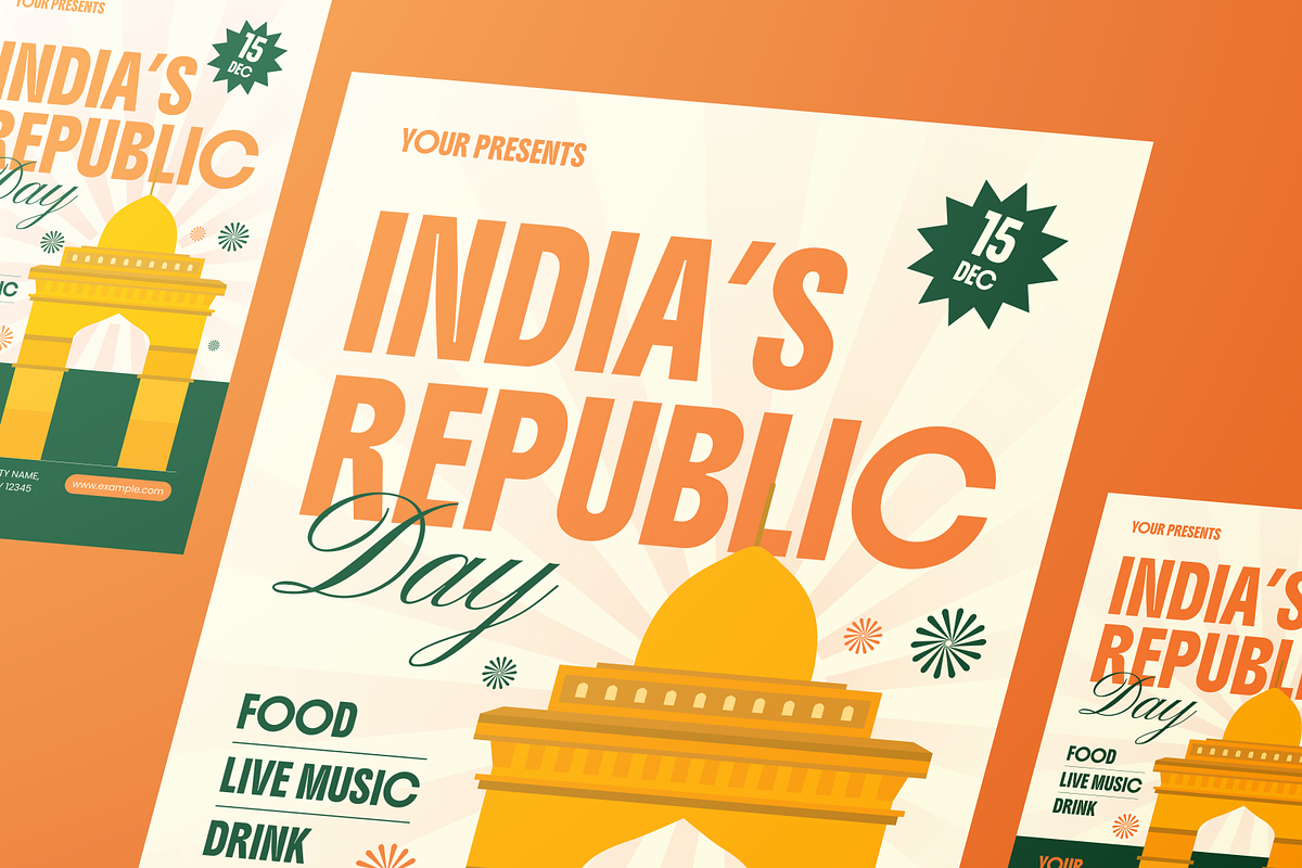 India’s Republic Day Flyer Set, a Flyer Template by Annora Studio (Photo 2 of 6)