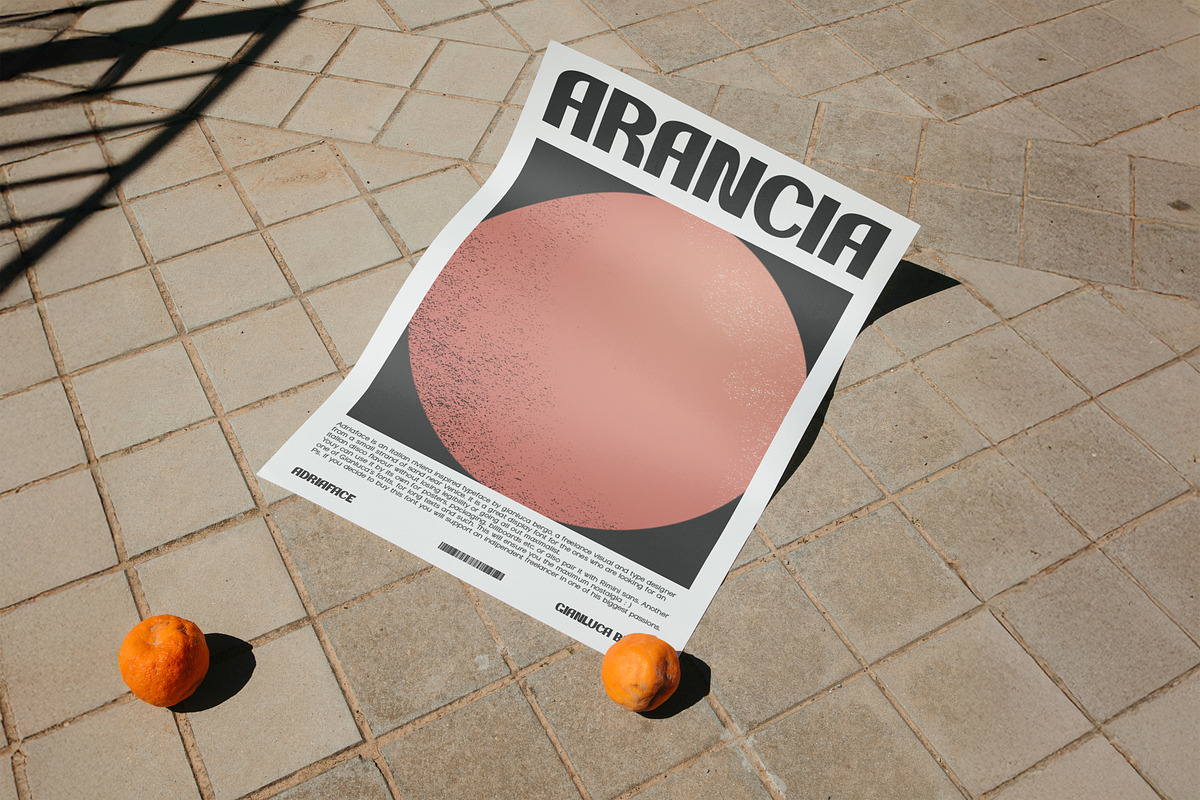 Adriaface - Italian riviera font, a Font by Gianluca_Bergo (Photo 3 of 7)