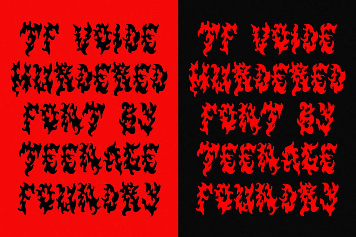 TF Voide Murdered, a Handwritten Font by TeenageFoundry (Photo 2 of 12)