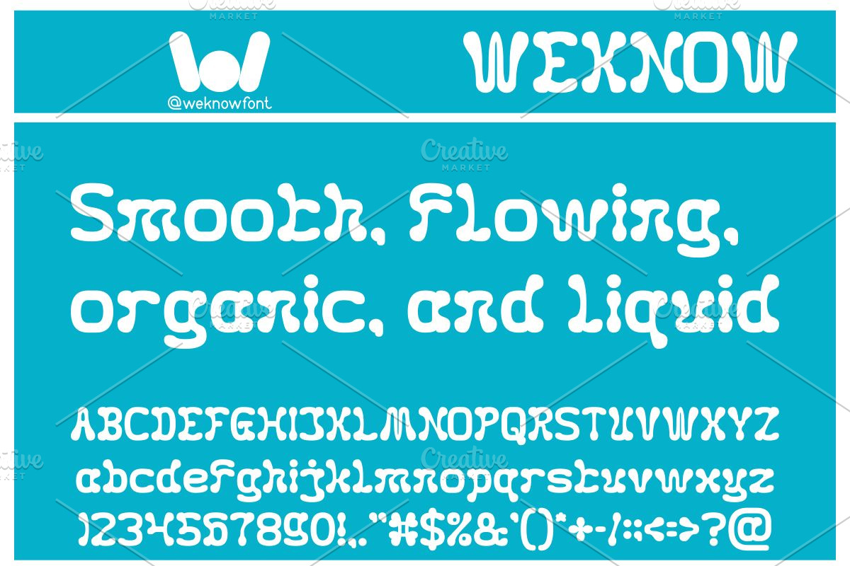 Fluidity font, a Font by weknow (Photo 4 of 8)
