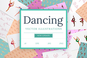 Dancing illustrations + Patterns