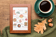 Autumn food clipart & bucket list, an Animal Illustration by Visual Animal (Thumbnail 8 of 8)