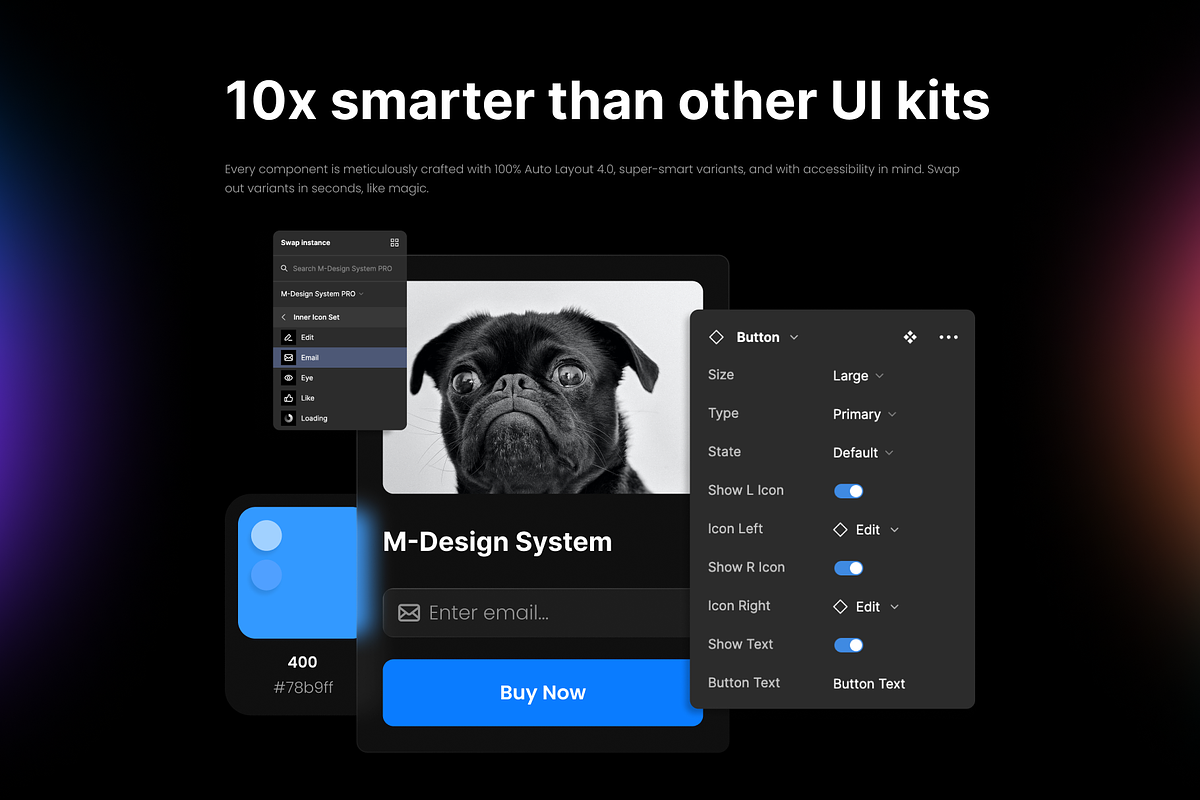 M-Design System Light, an UI Kit Template by Designer :s (Photo 5 of 5)