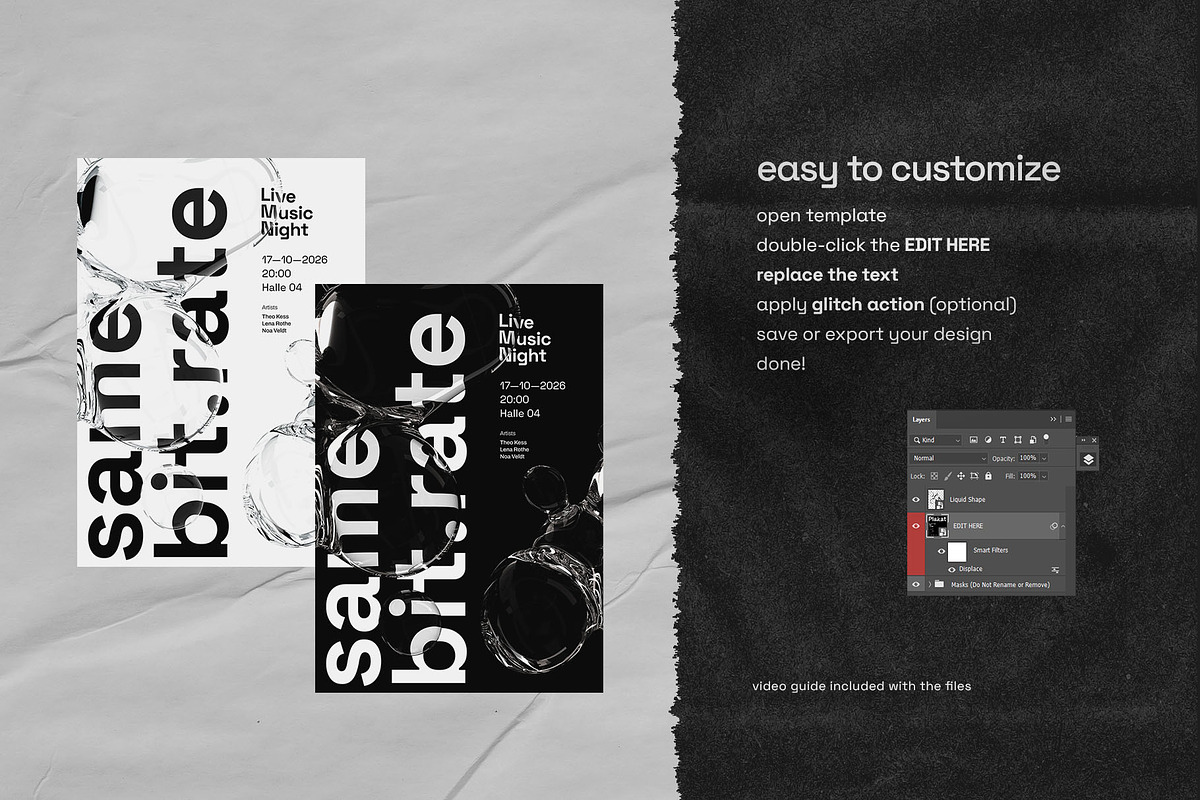 Iiquid Poster Templates, a Poster Template by Inartflow (Photo 5 of 16)