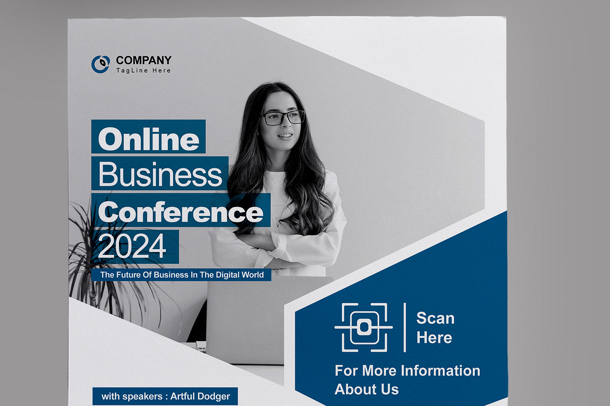 Online Business Conference Flyer, a Flyer Template by MightyDesign (Photo 2 of 8)