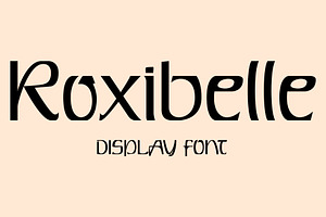 Roxibelle - Display Font