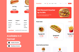 FlavorDash - Food Delivery LandingV2