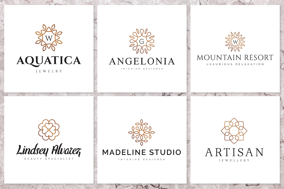 30 Geometric Linear Logo Pack, a Branding & Logo Template by XpertgraphicD (Photo 6 of 9)