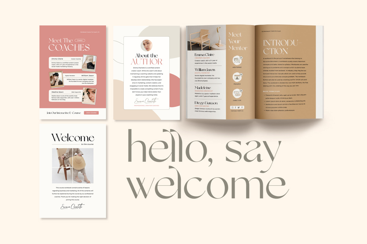 Workbook Ladypreneur Coach CANVA PS, a Magazine Template by Eviory (Photo 8 of 32)