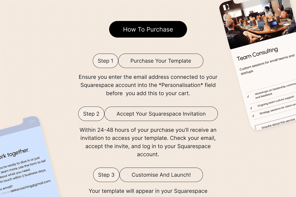 Coaching/Consulting Website Template, a Squarespace Template by WebInAWeek (Photo 5 of 7)