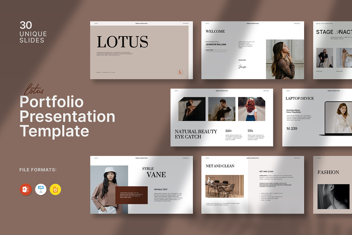 Lotus Minimal Presentation Template