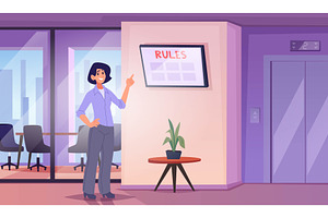 Business people in office. Managers, a Finance Illustration by Onyx