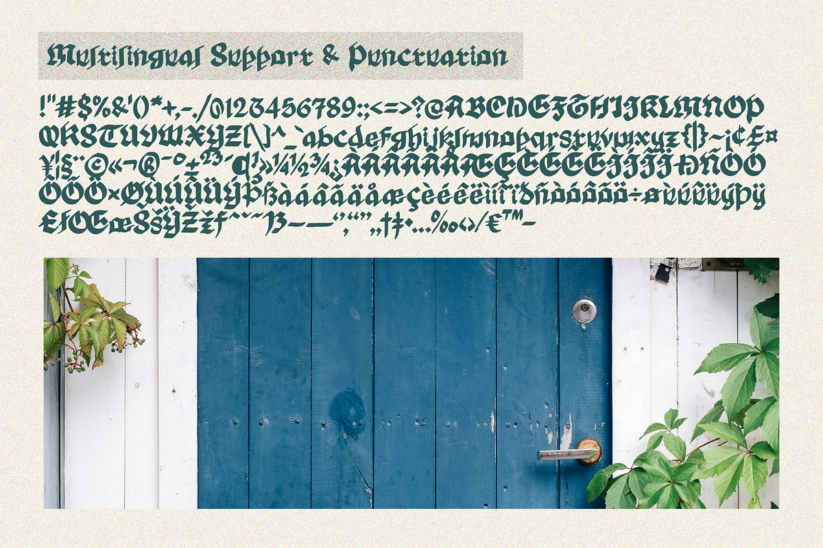 Tomant Blackletter Font, a Blackletter Font by Erifqizefont (Photo 8 of 10)