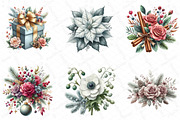 Floral & Festive Christmas Clipart, an Illustration by DreamPrint404 (Thumbnail 2 of 6)
