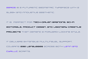 Aerios Futuristic Font Family, a Sans Serif Font by alpercakici (Thumbnail 8 of 13)