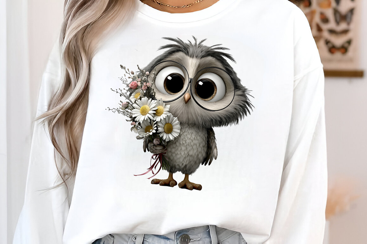 Whimsical Mother's Day Owl Clipart, an Illustration by SinaCreation (Photo 3 of 8)