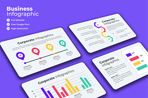 Business Progress Infographics, a Presentation Template by Artiveko