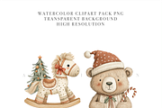 Cozy White Christmas Clipart Set, a Decorative Illustration by Pati Charm Studio (Thumbnail 4 of 7)