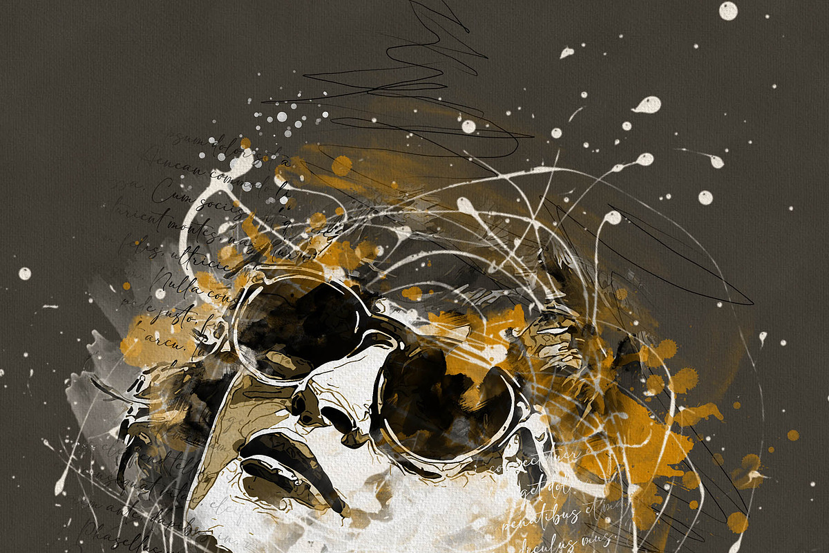 Vintage Watercolor Mixed Media Art, an Action Add-On by MRI STUDIO (Photo 16 of 25)