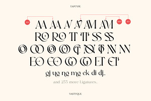 Vastyque - Modern Ligatures Serif