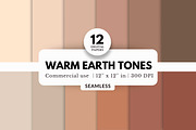 12 Warm Earth Tones Digital Papers, a Background Graphic by NorthWindPixels (Thumbnail 1 of 4)